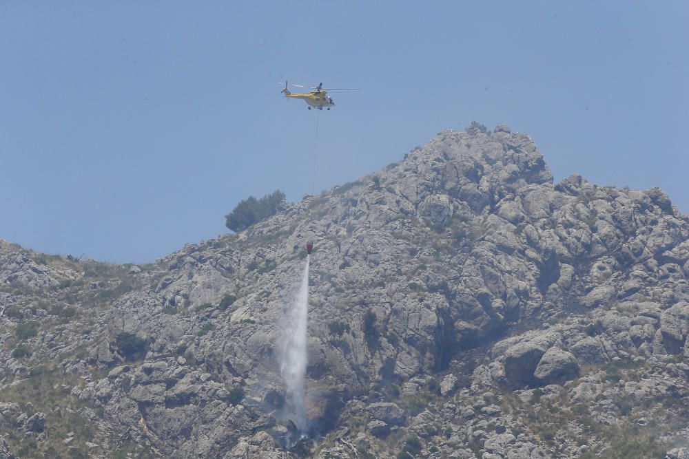 Waldbrand bei Cala Tuent auf Mallorca