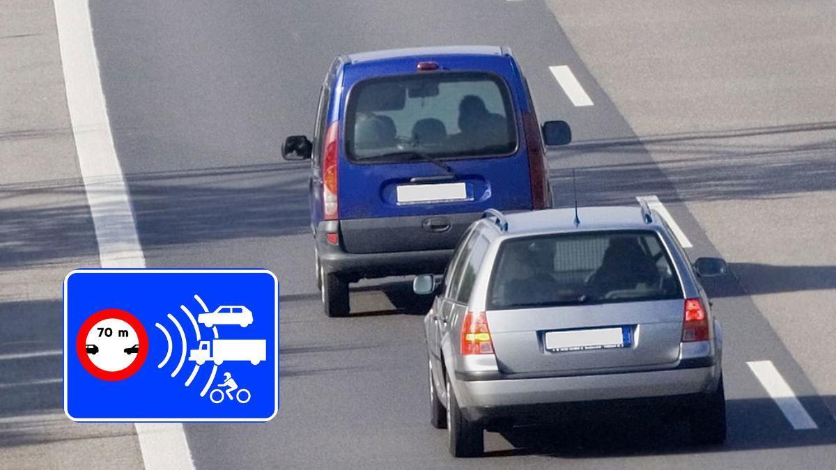 La DGT se fija en los 'coches chicle' que no respetan la distancia de seguridad.