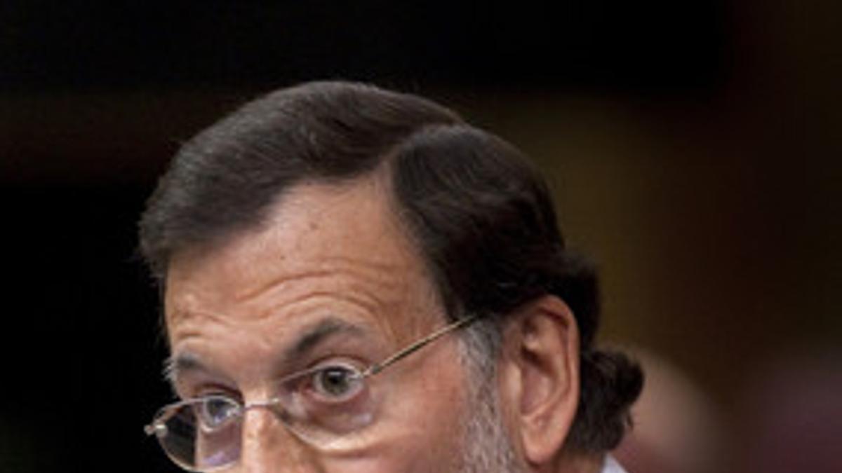 Mariano Rajoy durante el debate del estado de la nación.