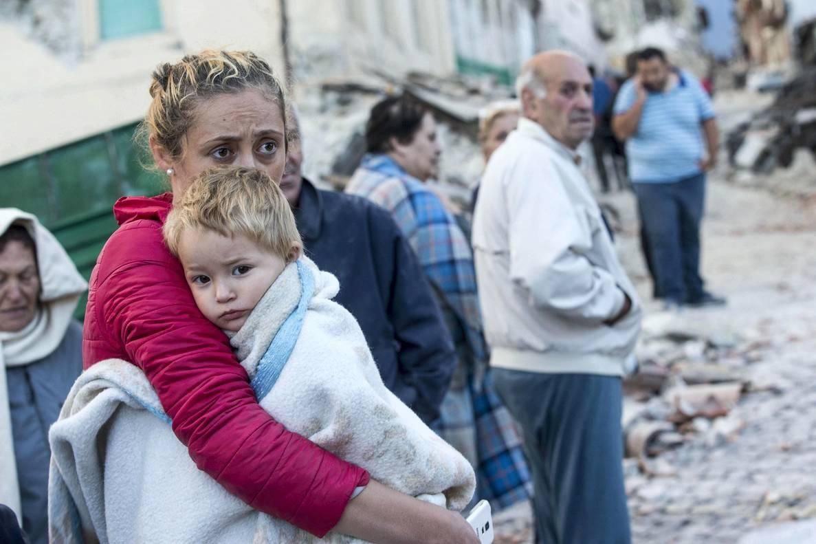 Imágenes del terremoto de Italia