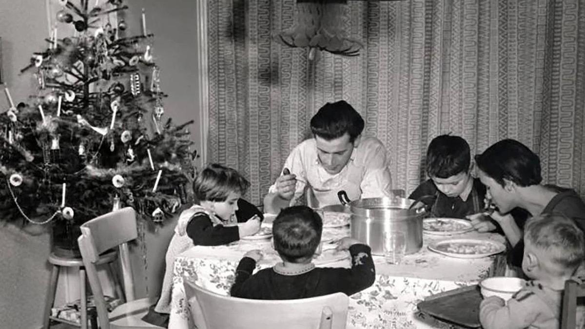 Una cena de Nochebuena.