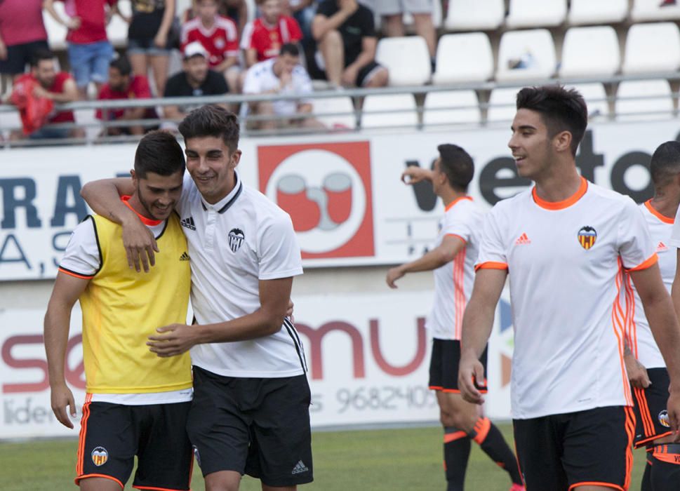 Real Murcia - Valencia Mestalla, en imágenes