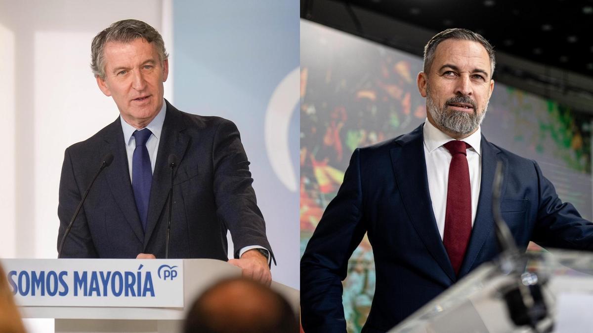 Feijóo y Abascal intensifican su pugna, pero no se libran de su mutua dependencia