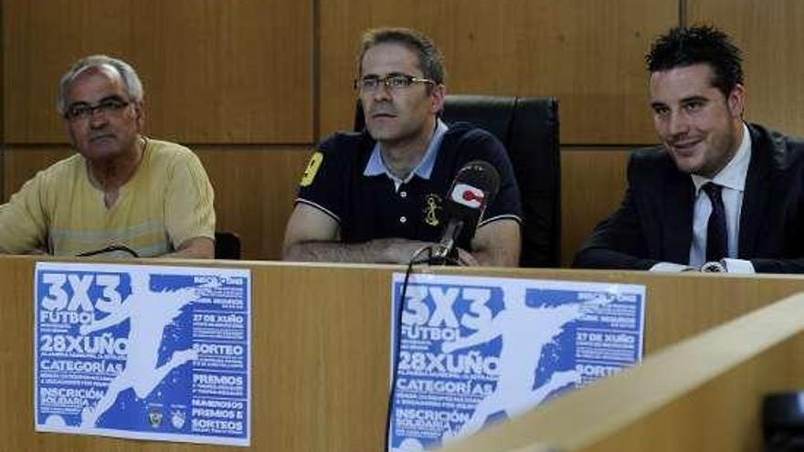 Vázquez, Pena y García, en la presentación.