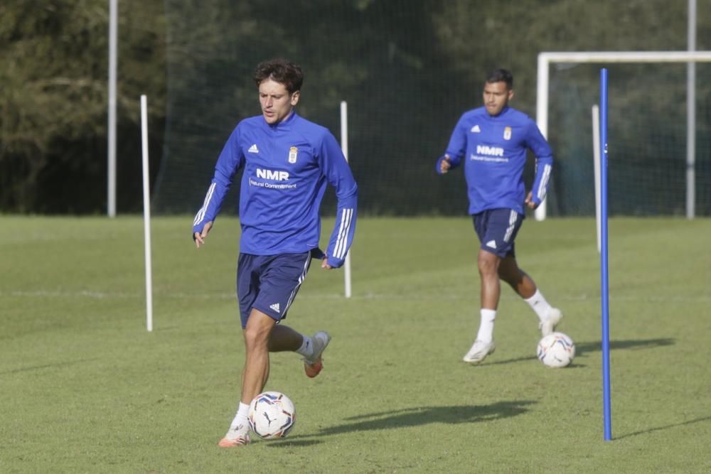 Entrenamiento del Oviedo en El Requexón