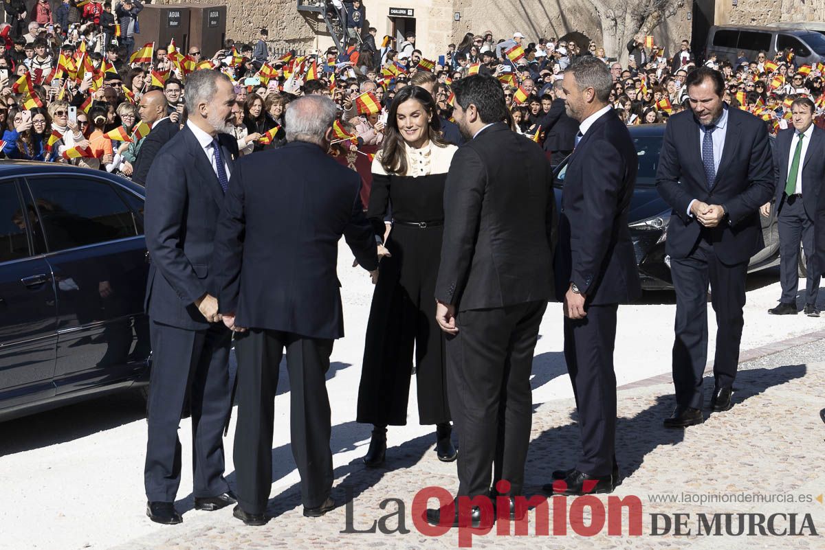 Visita de los reyes de España a Caravaca (explanada de la Basílica)