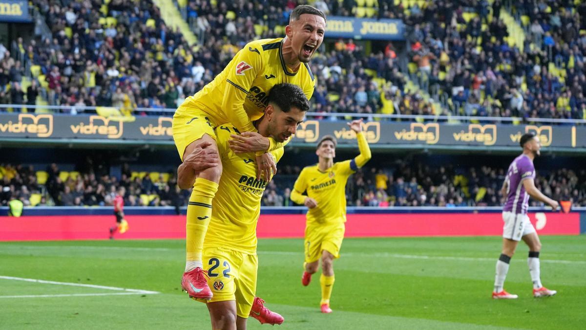 El Villarreal goleó al Valladolid.
