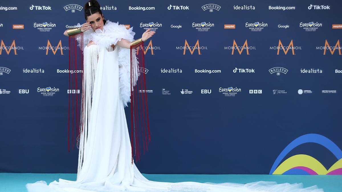 Blanca Paloma, en la alfombra turquesa de Eurovisión