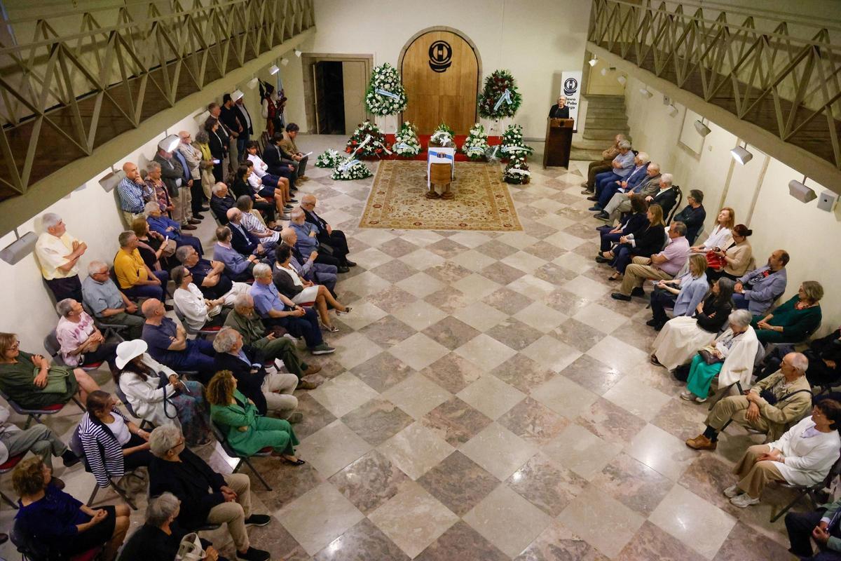 Acto de homenaje a Justo Beramendi en el Museo do Pobo Galego