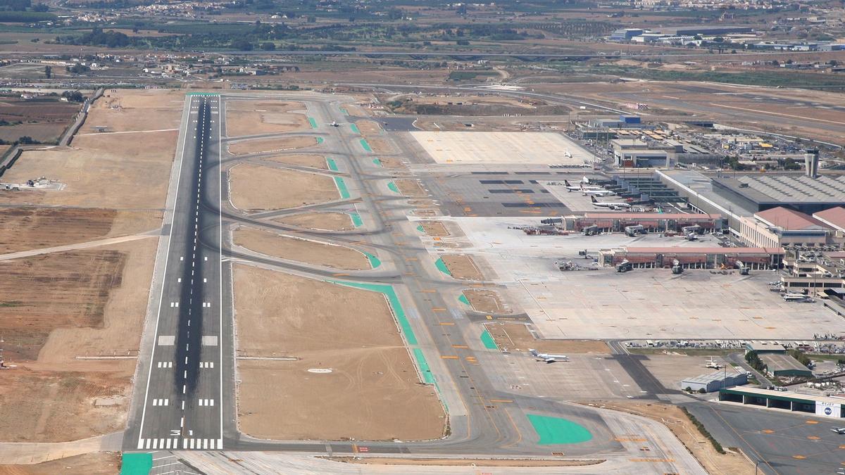 Vistas del aeropuerto de Málaga