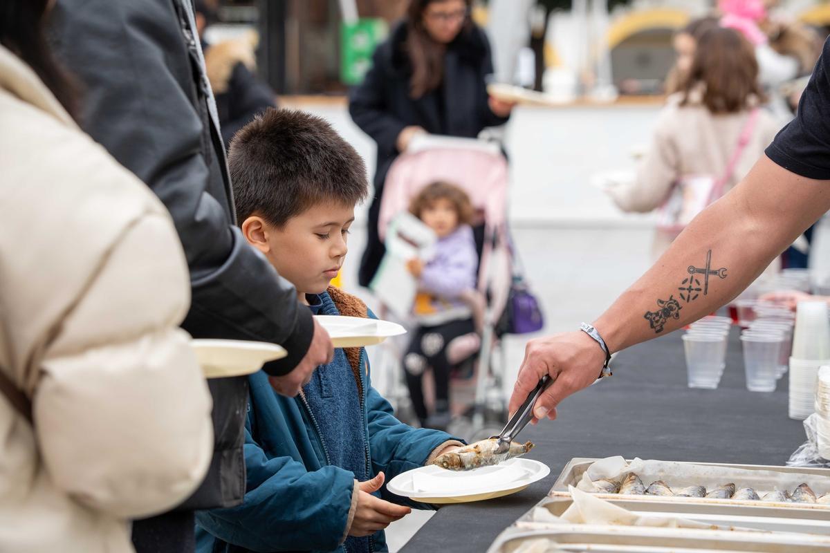 A la rica sardina asada en Mérida.