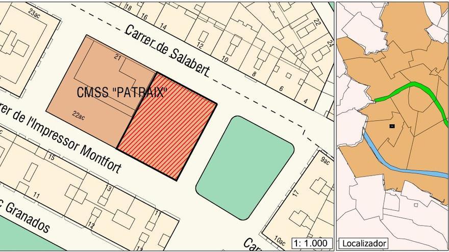 Parcela en la que se va a construir el nuevo centro cívico.