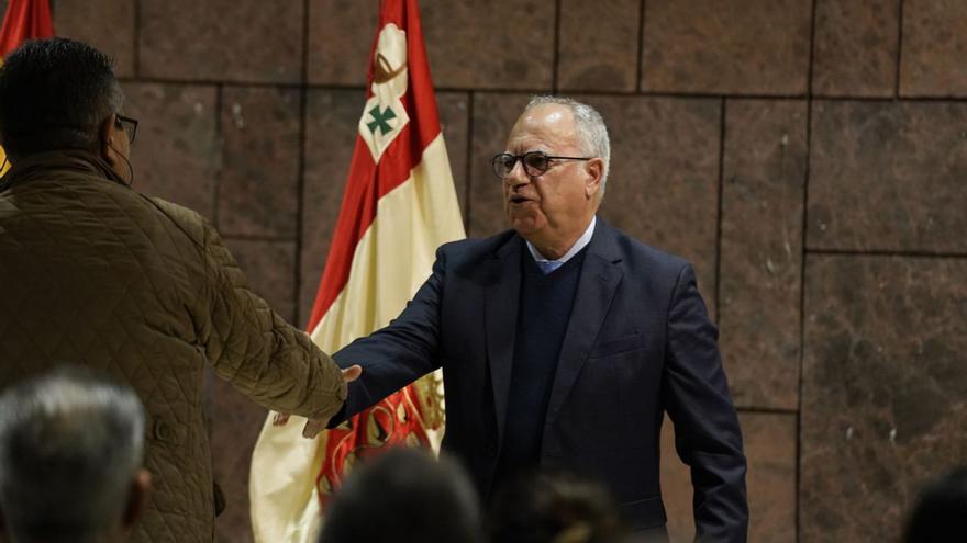 Casimiro Curbelo durante un acto con los colectivos de La Gomera.