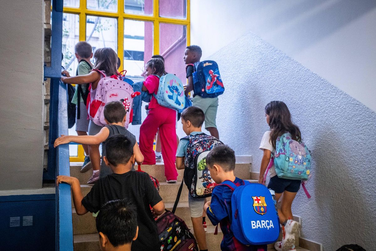 Vuelta al cole en el Institut Escola Canyelles de Barcelona