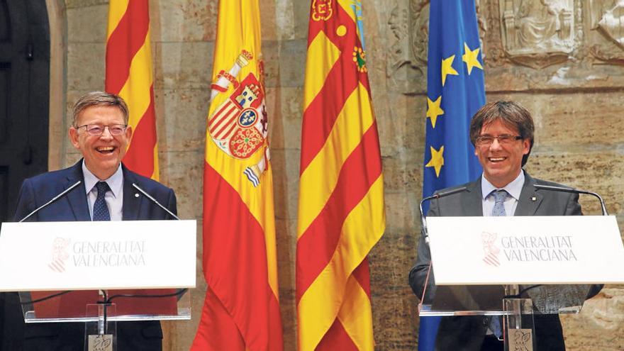 Puig y Puigdemont pactan cumbres semestrales aunque Cataluña se independice