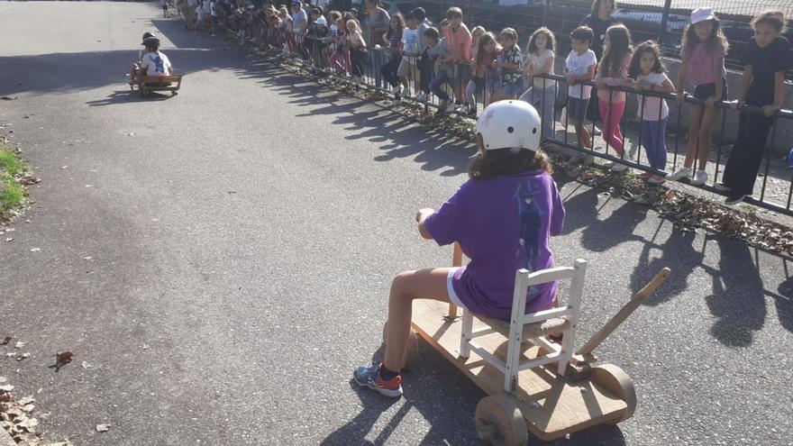 La carrera de carrilanas celebrada recientemente en el colegio.