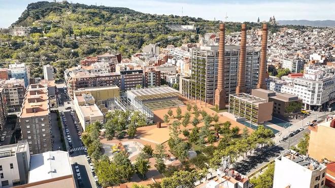 Las Tres Xemeneies del Paral·lel inician las obras para su metamorfosis en oficinas de élite en 2027