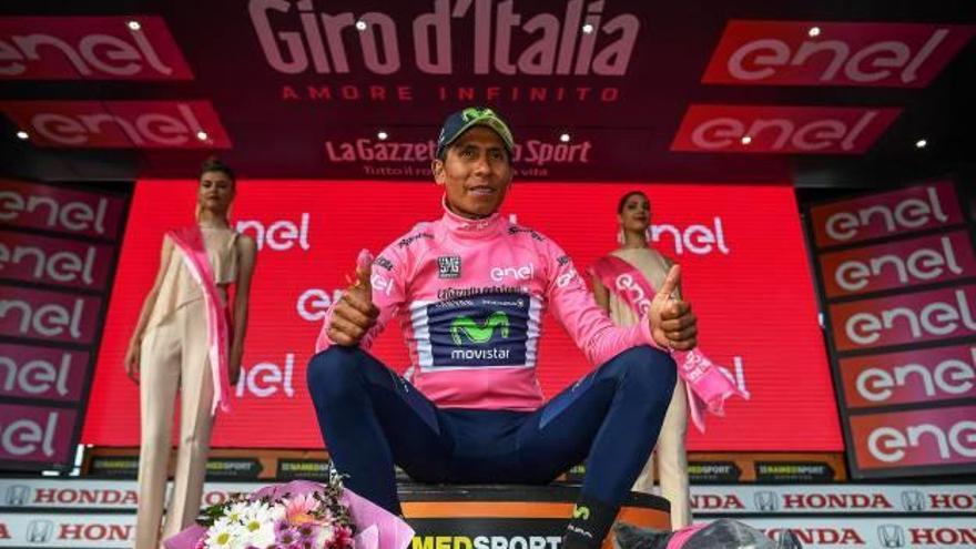 Nairo Quintana s&#039;exhibeix pujant el Blockhaus i és el nou líder del Giro