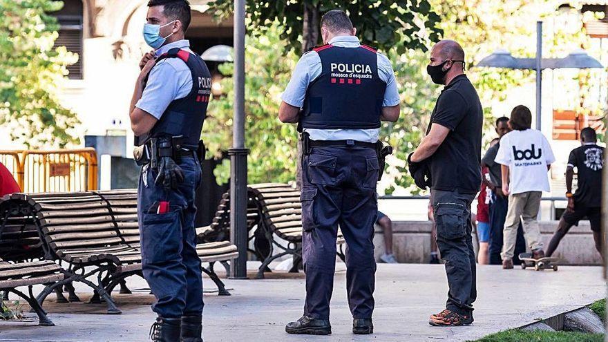 Agents dels Mossos d’Esquadra a Manresa