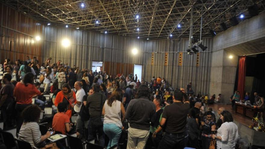 Imagen de una prueba de oposiciones celebrada en La Laboral de La Laguna.