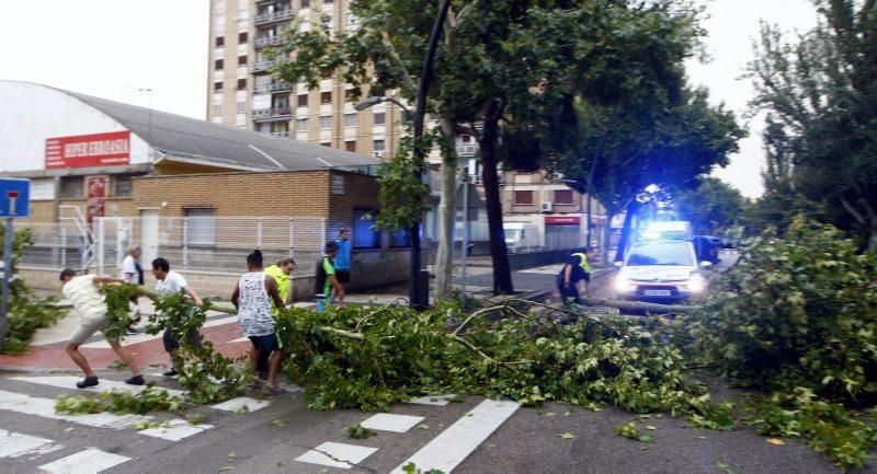 Fuerte tormenta en Zaragoza