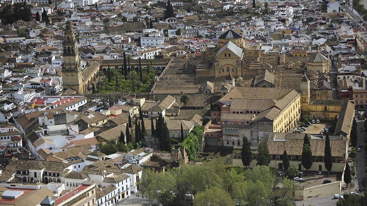 Vista aérea del Casco Histórico de Córdoba, en una imagen de archivo.