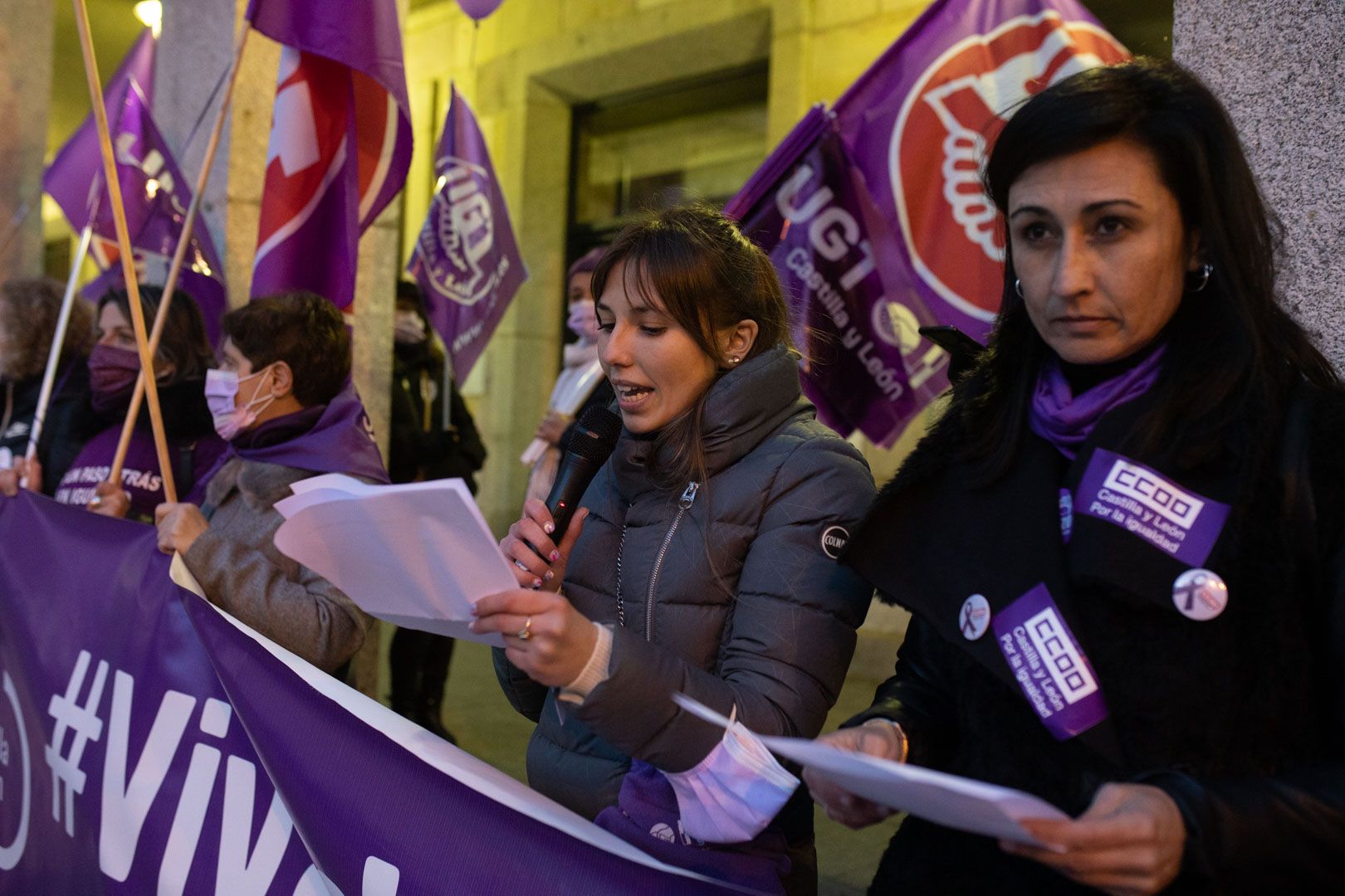 GALERÍA | La manifestación de los sindicatos del 8M en Zamora, en imágenes