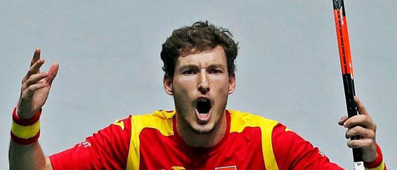 Pablo Carreño, en un partido de Copa Davis con España. | SUSANA VERA /  REUTERS