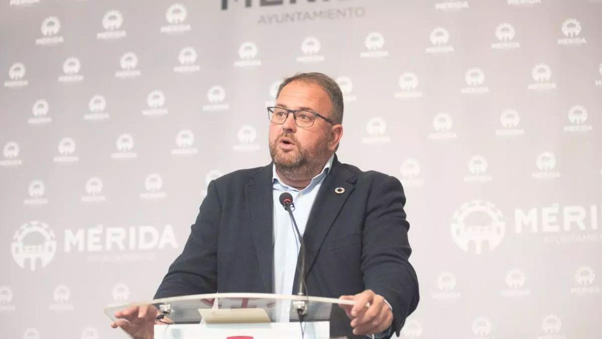 El alcalde de Mérida, Antonio Rodríguez Ousna, en una imagen de arhcivo.