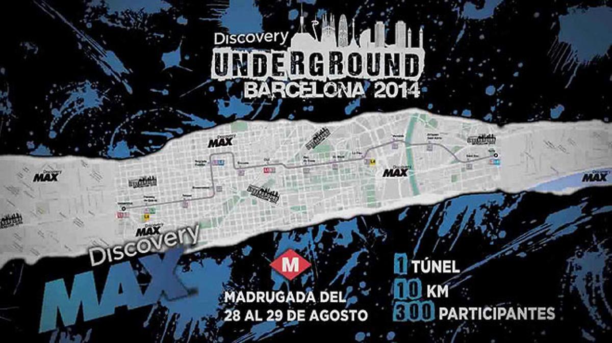 Vídeo de promoció de la carrera Discovery Underground a Barcelona.