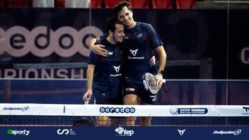 El equipo masculino, durante su partido contra Gran Bretaña