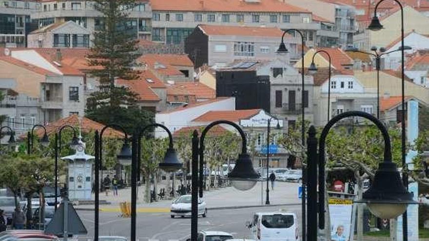 Alumbrado publico en Cangas. // Gonzalo Núñez