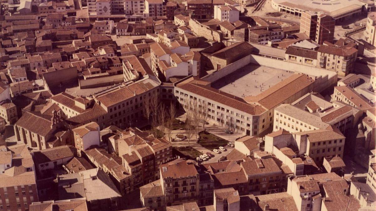 Vista aérea del antiguo Corazón de María en Zamora capital.