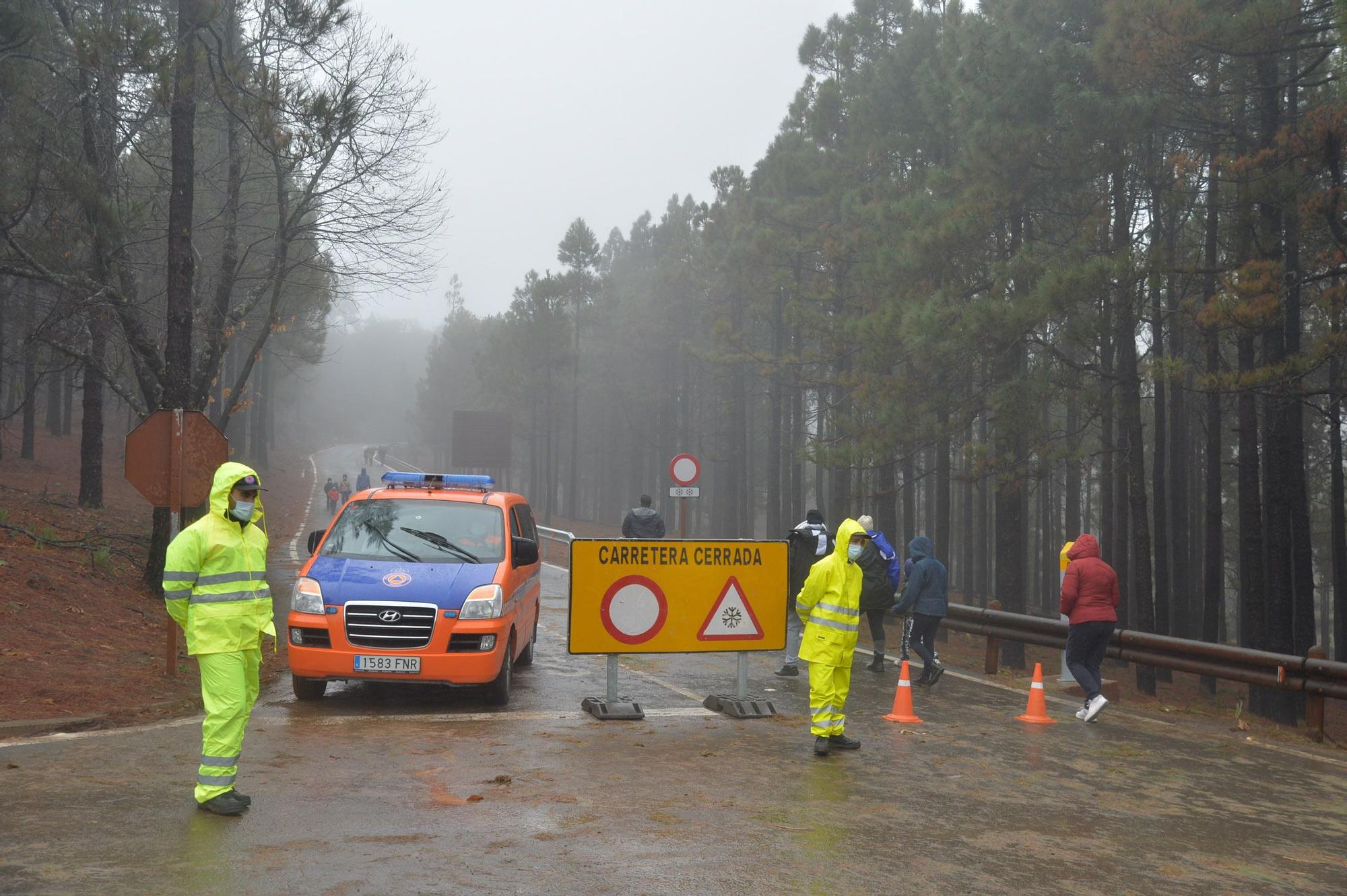 Nueva jornada de lluvias en Gran Canaria por el paso de la borrasca 'Filomena'