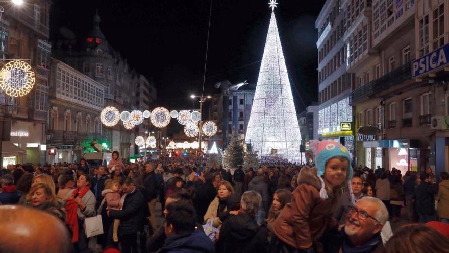 Encendido del alumbrado en 2017. // J. Lores