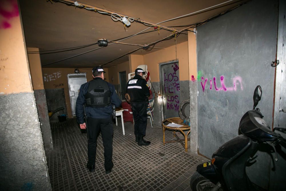 Redada en el barrio de los Palmerales de Elche