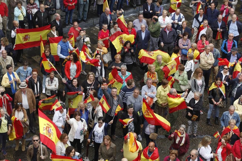Manifestación en Gijón por la unidad de España