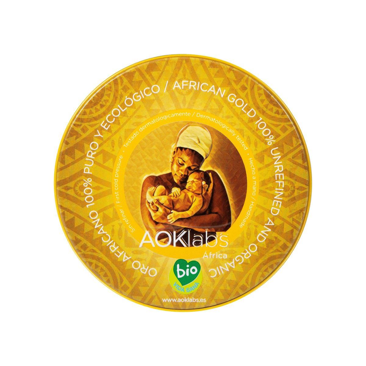 La famosa lata amarilla del Oro Africano de AOKlabs. La caja de 50ml cuesta 15,95€.