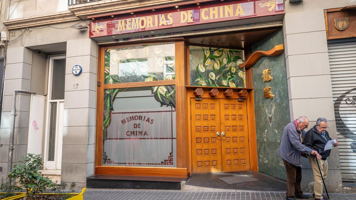 La entrada del restaurante Memorias de China.