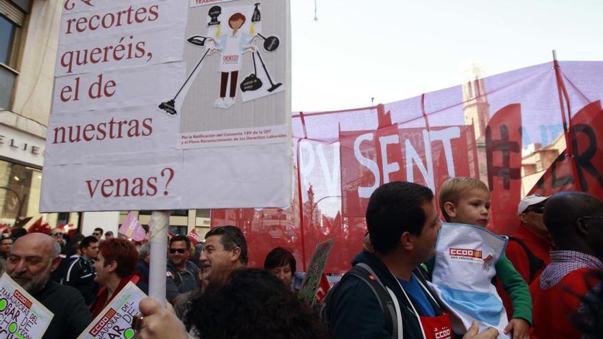 Manifestación del 1 de mayo en Valencia