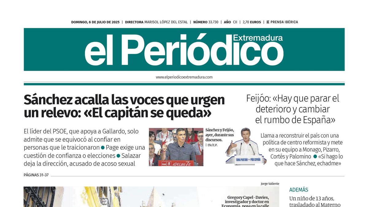 Consulta la portada correspondiente al día 6 de julio de 2025