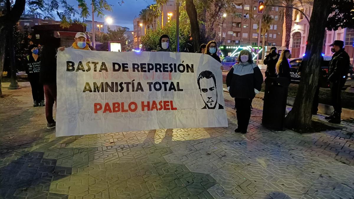 Manifestación para exigir la liberación del rapero Hasél