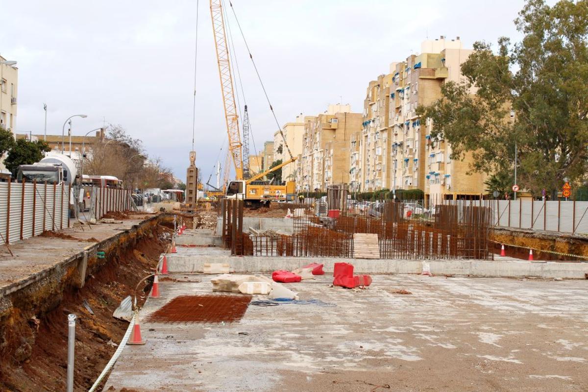 Las obras de la línea 3 del Metro de Sevilla en Pino Montano en el primer mes de 2026