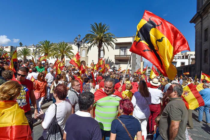 Concentración por la unidad de España, en la ...