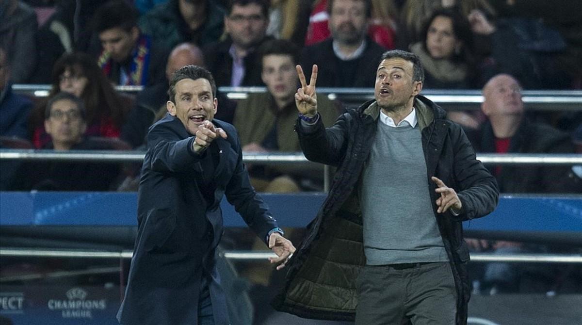segea33429572 barcelona   05 04 2016       luis enrique y unzue 160405230325