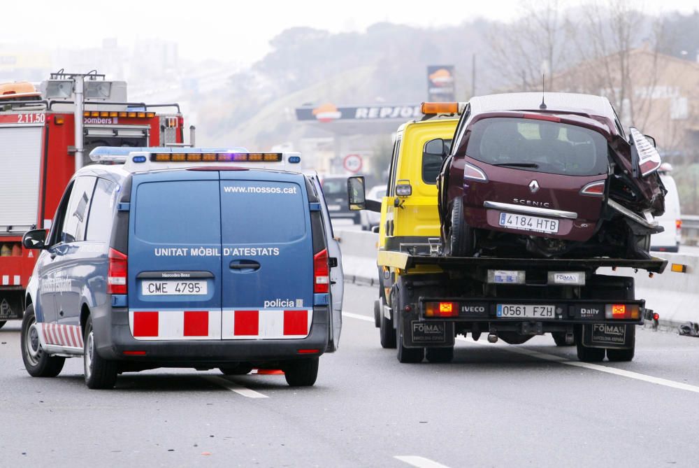 Accident mortal a l'A-2 a Fornells de la Selva