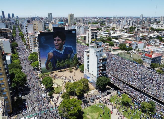 Argentina celebra en las calles su tercera Copa del Mundo