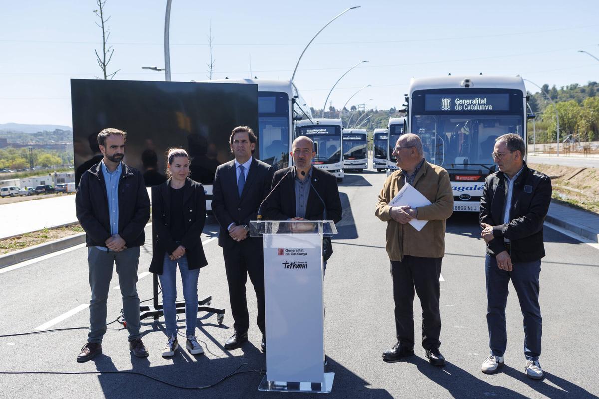 Presentació dels nous busos elèctrics de la xarxa interurbana del Bages
