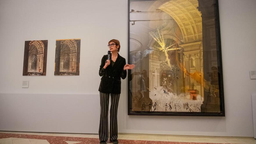 Montse Aguer, amb l&#039;oli de Dalí