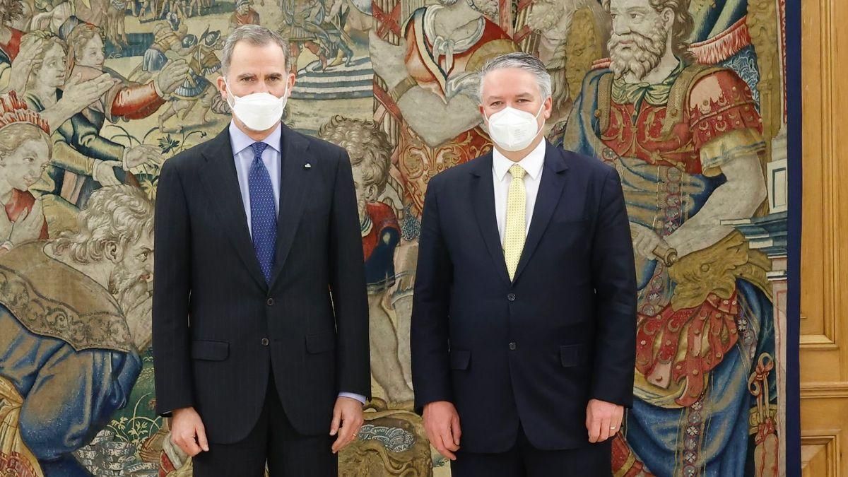 Felipe VI y Matias Cormann.